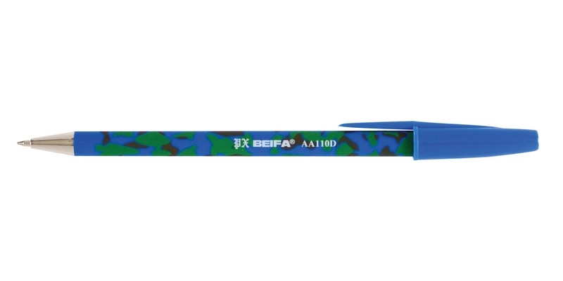 Ручка шариковая Beifa AA110D, синяя паста, 0.5 мм