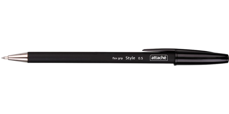Ручка шариковая толщина 0 5. Ручка Flex Grip Style 0.5 Attache 148056. Kiki MT ручка шариковая, цвет черный (396f/35).
