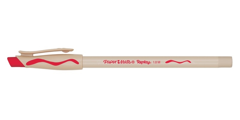 Ручка шариковая Paper Mate Replay Medium со стирающимися чернилами красная S0190804, 1 мм