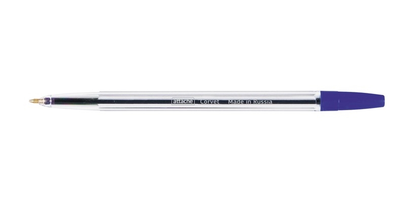 Ручка шариковая Attache Corvet, синяя, 0,7 мм