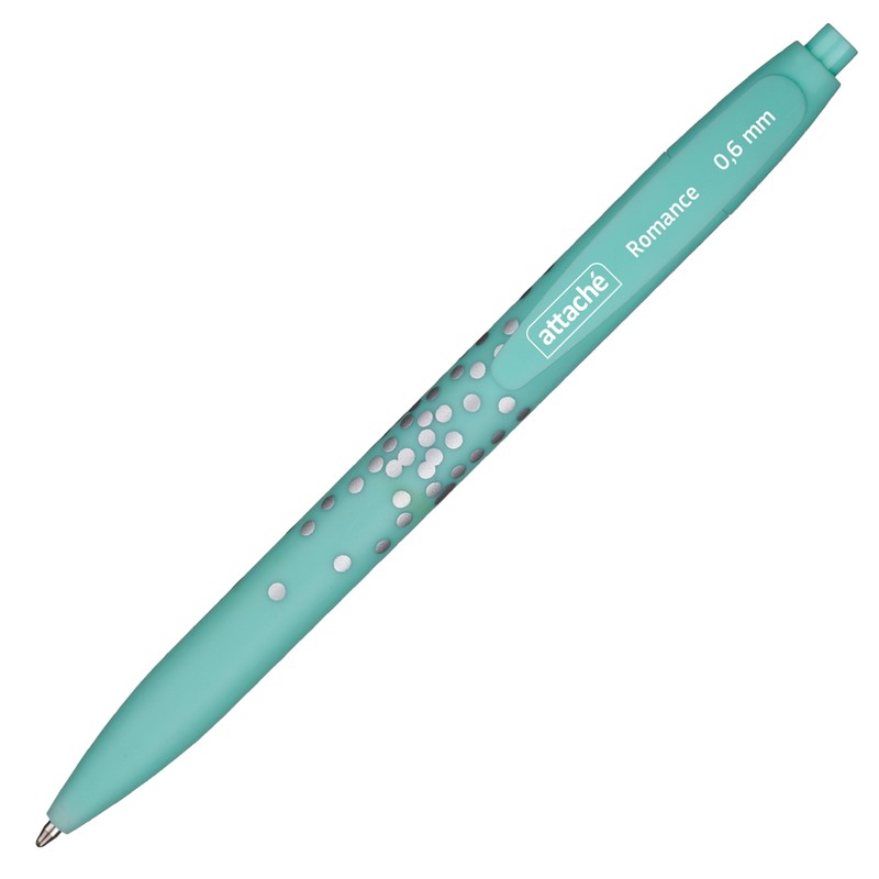 Ручка шариковая автоматическая Attache Romance, синяя, 0,6 мм