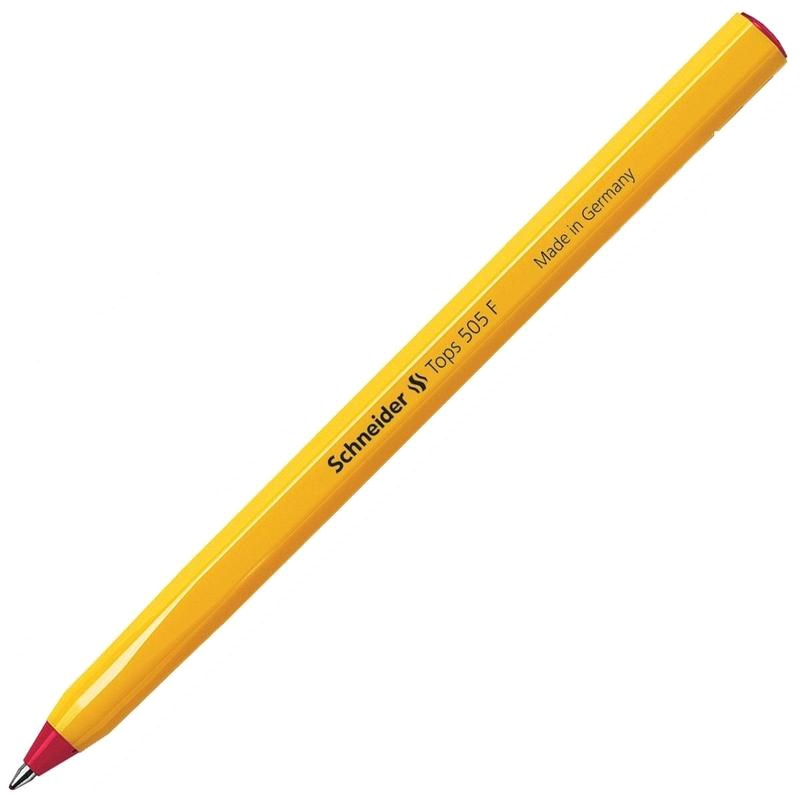 Ручка шариковая Schneider Tops 505 F 150502, 0.8 мм, цвет красный