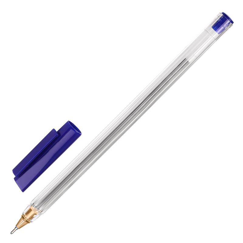 Ручка шариковая одноразовая синяя (толщина линии 0.7 мм)