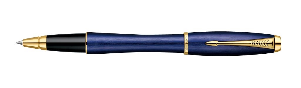 Ручка роллер Parker Urban Premium Purple Blue SP1892649, цвет корпуса синий с золотой отделкой