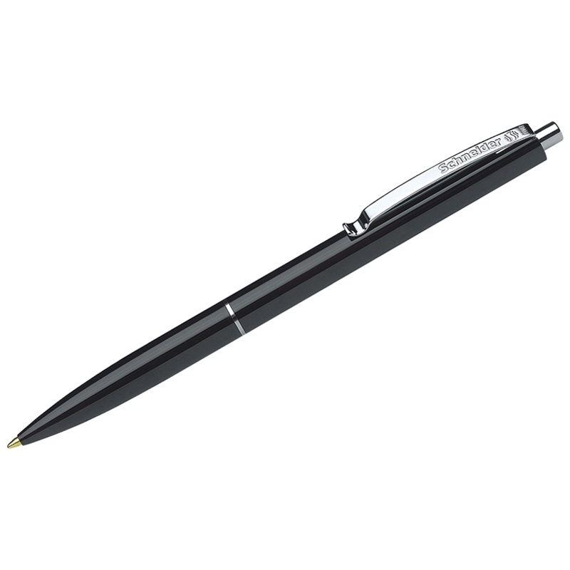 Ручка шариковая автоматическая Schneider "K15" черная, 1,0мм, корпус черный, штрих-код на корпусе