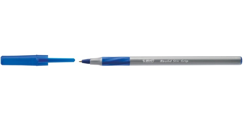 Ручка шариковая одноразовая BIC Round Stic Exact 918543 синяя толщина линии 0.35 мм