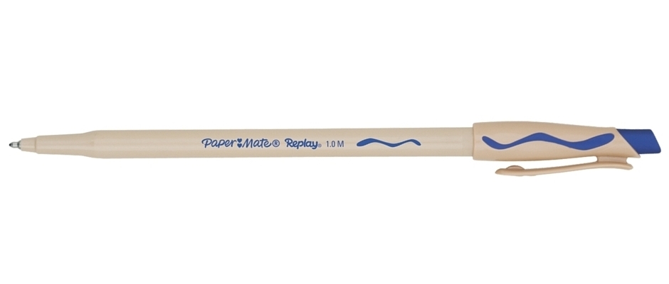 Ручка шариковая Paper Mate Replay Medium со стирающимися чернилами синяя S0190824, 1 мм