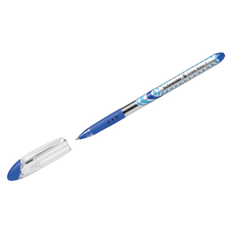 Ручка шариковая Schneider Slider Basic F 151003, синий стержень, 0.8 мм