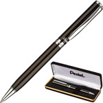 Ручка шариковая автоматическая Pentel Sterling B811-A-A черная, 0,4 мм