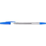 Ручка шариковая WKX0027 прозрачный корпус, синяя паста, 0,5 мм