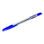 Ручка шариковая CORONA PLUS 3002N blue, прозрачный корпус, 0,7 мм, синяя