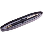 Ручка шариковая Berlingo CPs_72901 Silver Premium, синяя, 0,7 мм, корпус черный-золото, автоматическ…