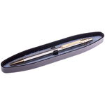 Ручка шариковая Berlingo CPs_72935 Silver Premium, синяя, 0,7 мм, корпус хром-золото, автоматическая