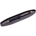 Ручка шариковая Berlingo CPs_72801 Golden Standard, синяя, 0,7 мм, корпус черный-золото, автоматичес…