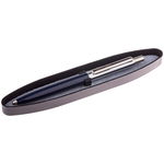 Ручка шариковая Berlingo CPs_12223 Silver Arrow, синяя, 1 мм, корпус синий-хром, автоматическая