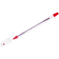 Ручка шариковая Crown Oil Jell OJ-500B, 0,5 мм, красная
