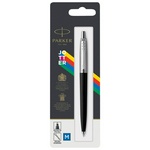 Ручка шариковая PARKER Jotter Plastic CT 2096873, корпус черный, детали из нержавеющей стали, блисте…