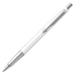 Ручка шариковая PARKER Vector Standard White CT 2025457, корпус белый, детали из нержавеющей стали, …