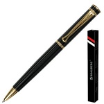 Ручка подарочная шариковая BRAUBERG "Perfect Black", корпус черный, узел 1 мм, линия письма 0,7 мм, …