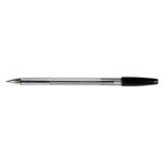 Ручка шариковая Beifa 927-BK, прозрачный корпус, черная паста, 0.5 мм