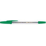 Ручка шариковая Corvina зеленая 441630 прозрачный корпус, 0.7 мм