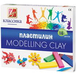 Пластилин Луч Классика, 16 цветов, 20С 1329-08, со стеком, 320 г