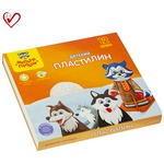 Пластилин Мульти-Пульти "Енот на Аляске", 12 цветов, 180г, со стеком, картон ДП_10235