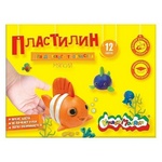 Пластилин Каляка-Маляка ПКМ12-П, 12 цветов 180 гр