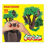 Пластилин Каляка-Маляка ПКМ12, 12 цветов 180 гр