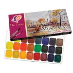 Краски акварельные художественные ЛУЧ "Люкс", 24 цвета, на гуммиарабике, картонная коробка, …