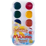 Краски акварельные Maxi Гамма, 10 цветов, без кисти