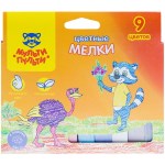 Мел цветной Мульти-Пульти Енот в Австралии ЦМ_11131, 9 цветов