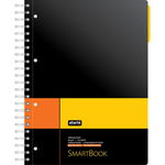 Бизнес-тетрадь Attache Selection Smartbook А4, клетка, спираль, 1 разделитель, черная, 120 л