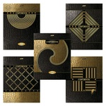 Тетрадь HATBER "GOLD STYLE" T261446, 48 л, А5, 3D фольга, 3D лак, клетка