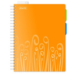 Бизнес-тетрадь Attache Fantasy, 140л., А4, обложка из пластика оранжевого цвета