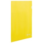 Папка-уголок BRAUBERG 223968, 150 мкм желтая, А4