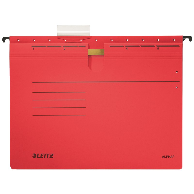 Папка подвесная Leitz Alpha А4, 348х270 мм, красная