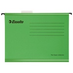 Подвесная папка Esselte "Pendaflex Plus Foolscap" 90337, 240х405 мм, картон, 210г/м2, 25 шт, зеленая