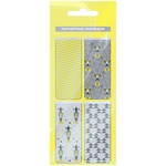 Закладки магнитные для книг ArtSpace "Yellow & Grey" 25х58 мм, 4 шт