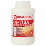 Клей ПВА BRAUBERG 600983, универсальный, 1 кг
