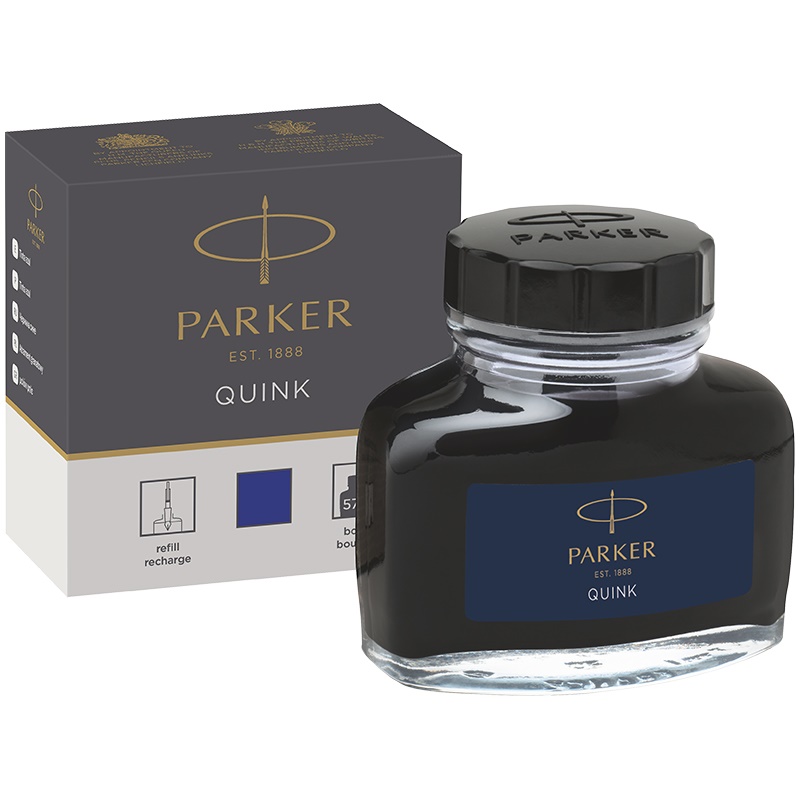 Чернила Parker Bottle Quink 1950376, 57 мл, синие