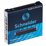 Капсулы, чернила Schneider 6601 для перьевых ручек, черные 6 шт