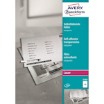 Пленка для проекторов Avery Zweckform Z3480, А4, прозрачная, самоклеящаяся, 100 л