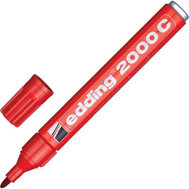 Маркер Edding 2000C/2 перманентный, 1.5-3 мм, красный