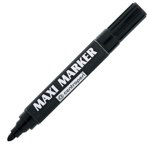 Маркер Centropen Permanent MAXI черный, 4 мм