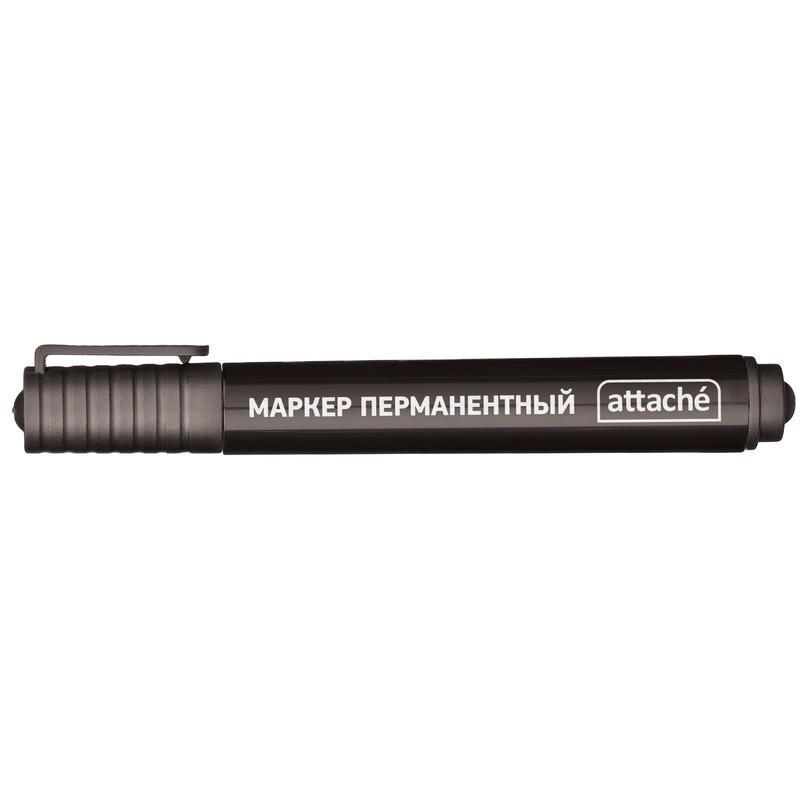 Маркер Attache Economy перманентный черный, 2-3 мм