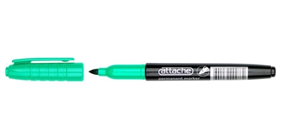 Маркер Attache перманентный, зеленый, 1,5-3 мм