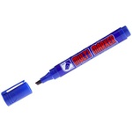 Маркер перманентный Crown Multi Marker CPM-800CH синий, скошенный, 1-5 мм