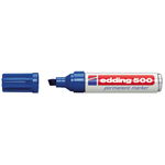 Маркер Edding 500 col. 003 со скошенным наконечником, синий, 2-7 мм