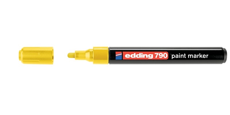 Маркер Edding 790 col. 005 paint marker лаковый, желтый 2-3 мм